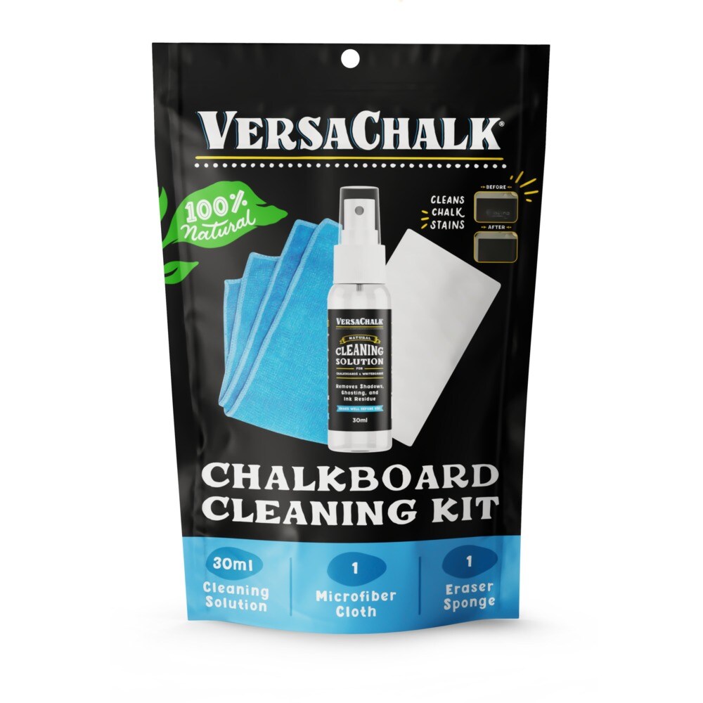 VersaChalk Chalkboard Cleaner &#x26; Eraser Kit, 30mL