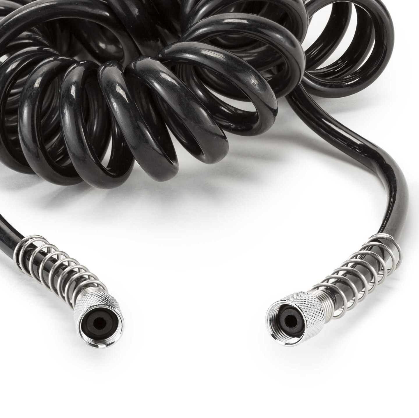 PointZero 10 ft. Black Coiled Airbrush Air Hose - 1/8 in. BSP