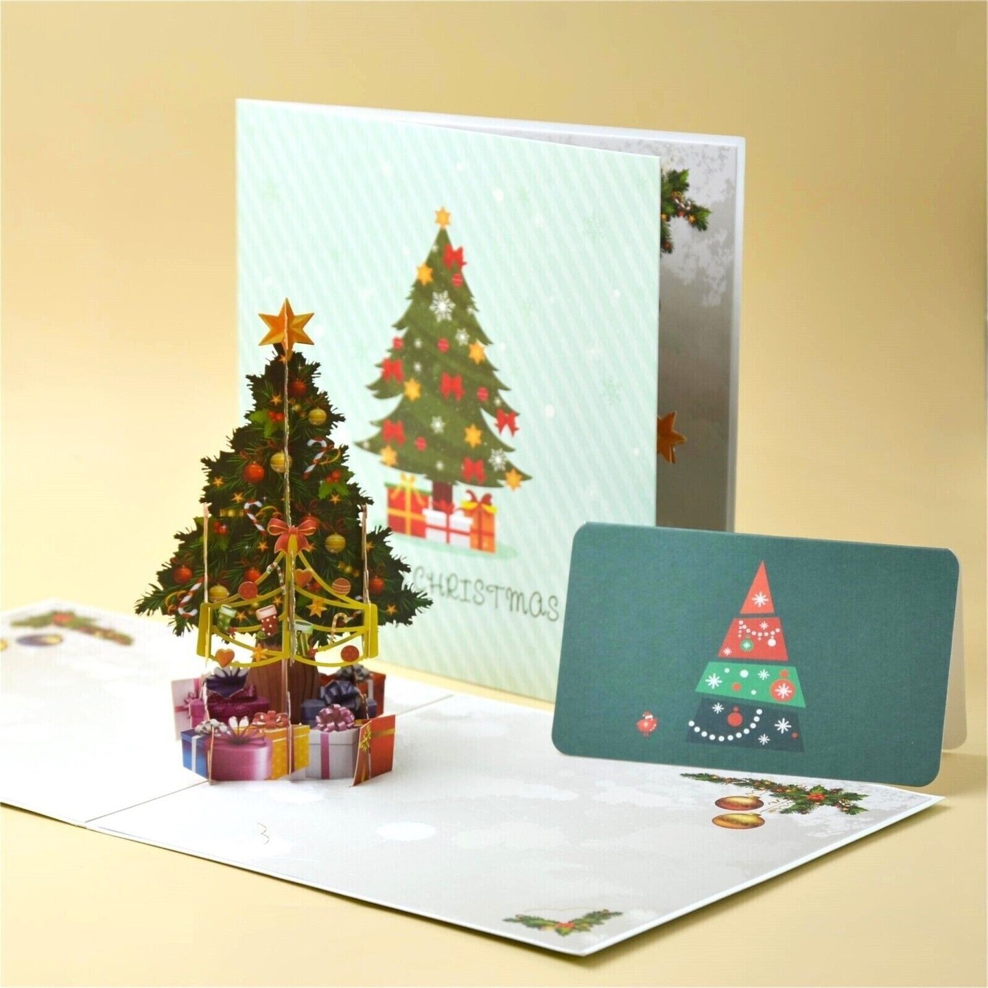 Kitcheniva 3D Pop Up Christmas Tree Greeting Card Gifts