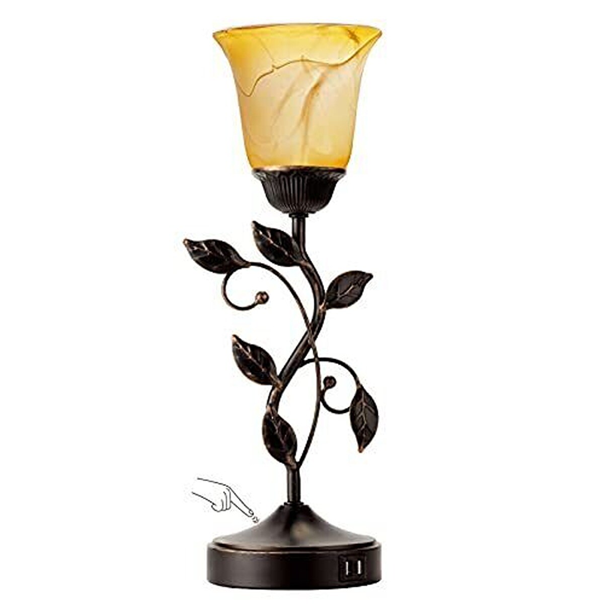 Dimmable Table Lamp With 2 USB Charging Port