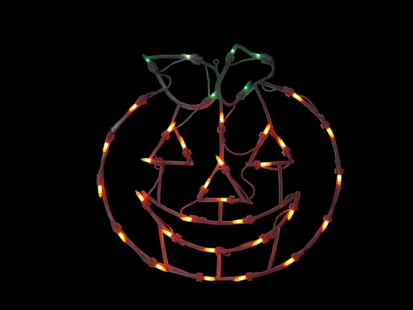 Northlight 14&#x22; Lighted Jack-O-Lantern Halloween Double Sided Window Silhouette Decoration