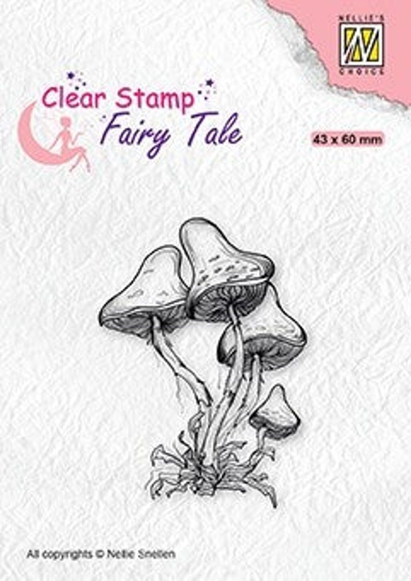 Nellie&#x27;s Choice Clear Stamp Fairy Tale Mushrooms