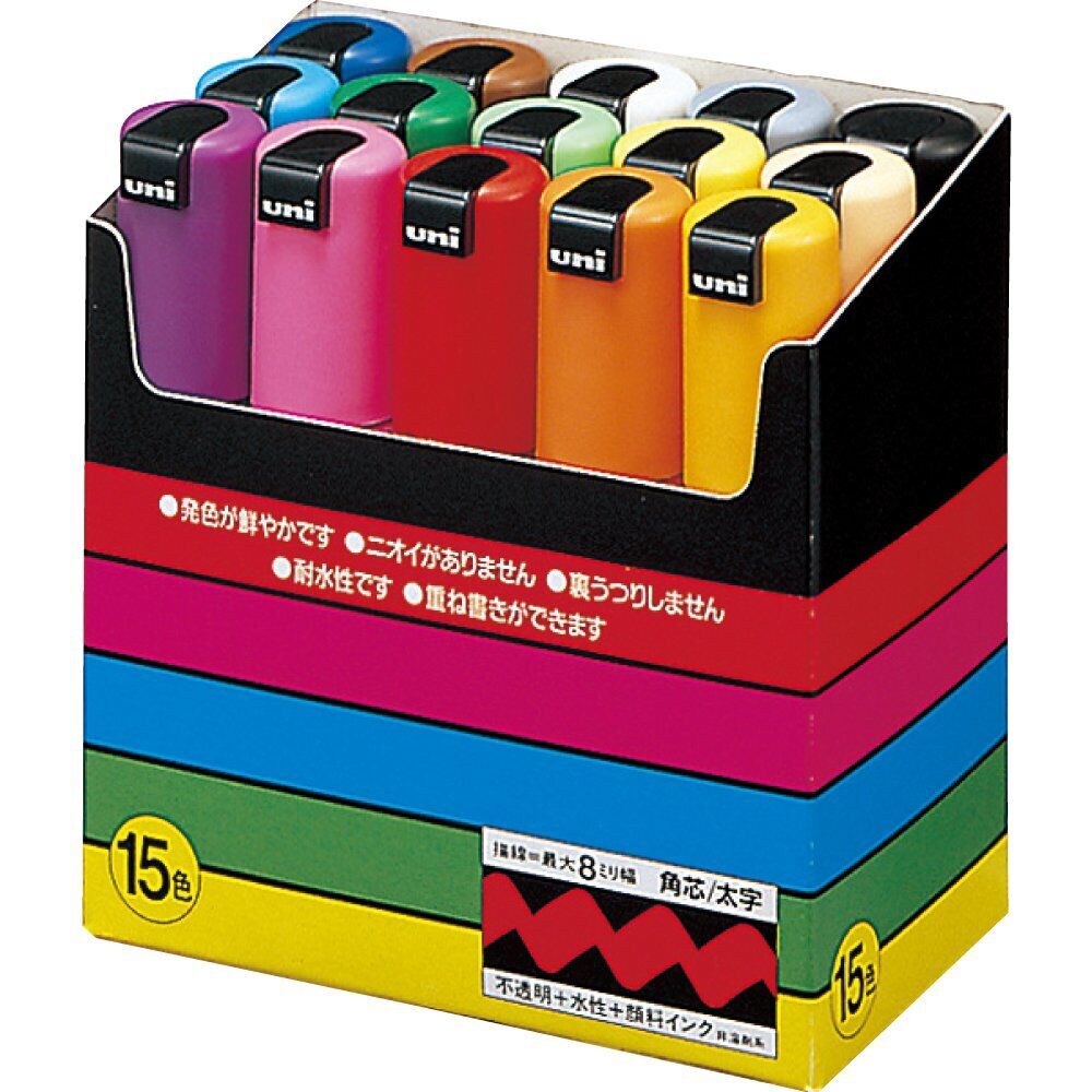 Set of 15 Bold Point Paint Marker Pens