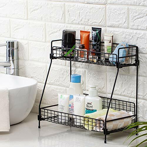 2-Tier Bathroom Kitchen Countertop Organizer Rack Storage