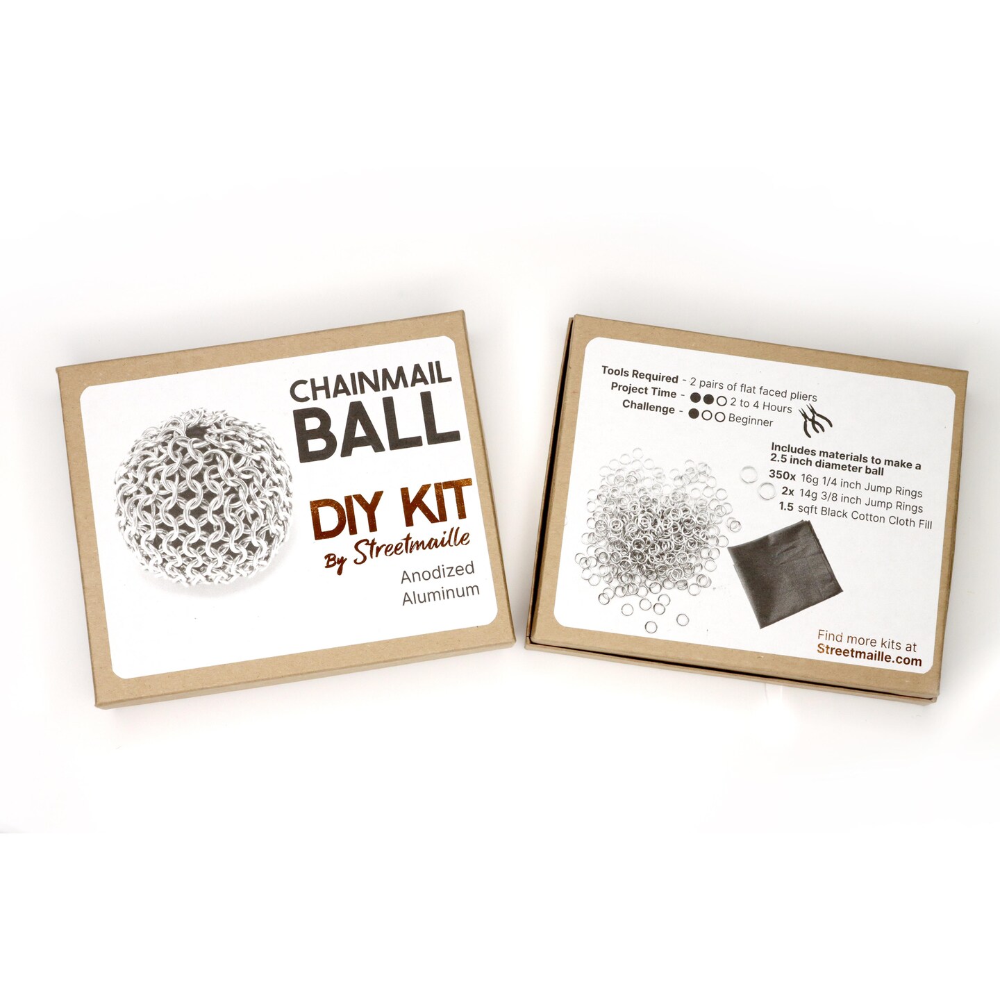 DIY Chainmail Ball Kit, Craft a Metal Desk Toy from Included Supplies and  Printed Tutorial with this Beginner DIY Chainmaille Kit
