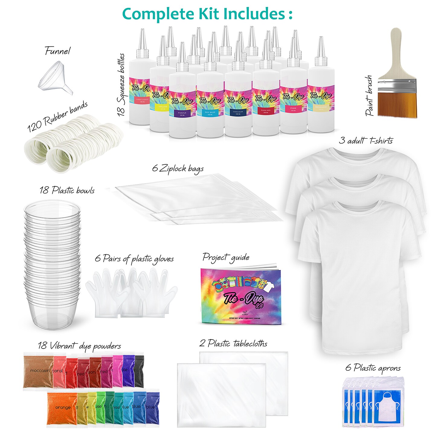 CraftBud DIY Tie Dye Kit