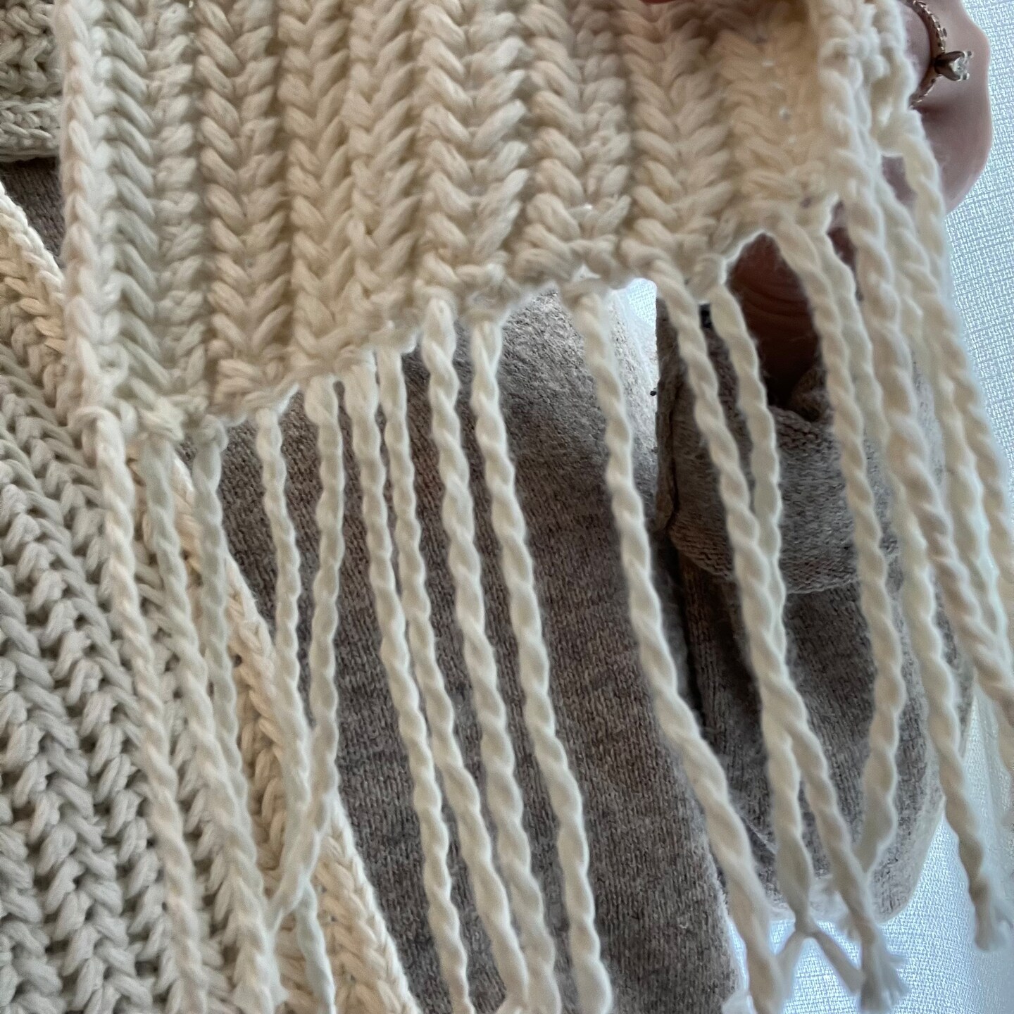 Cozy textured crochet scarf pattern image 7