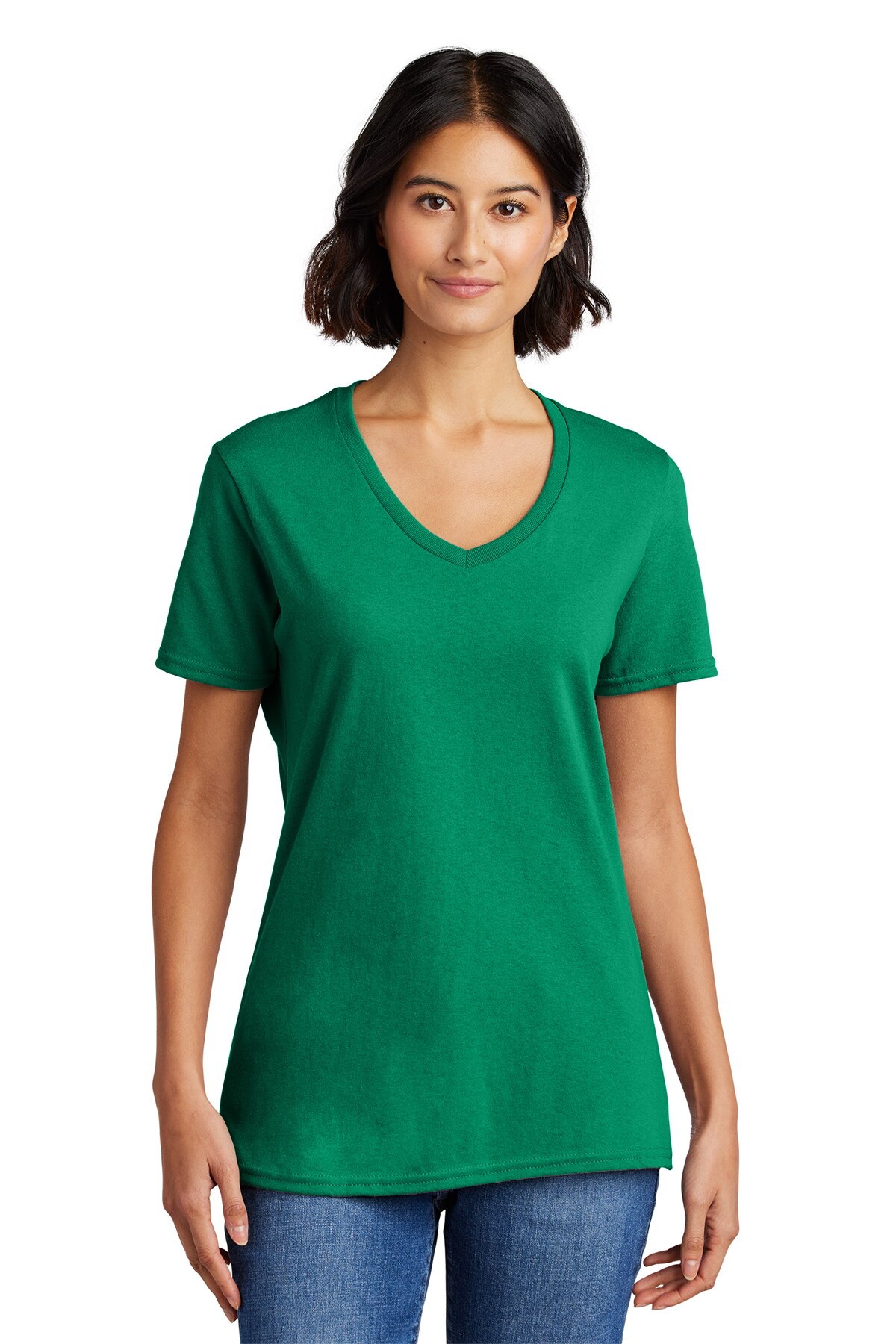 Port Company&#xAE; Women&#x2019;s Core Cotton V-Neck T-Shirt