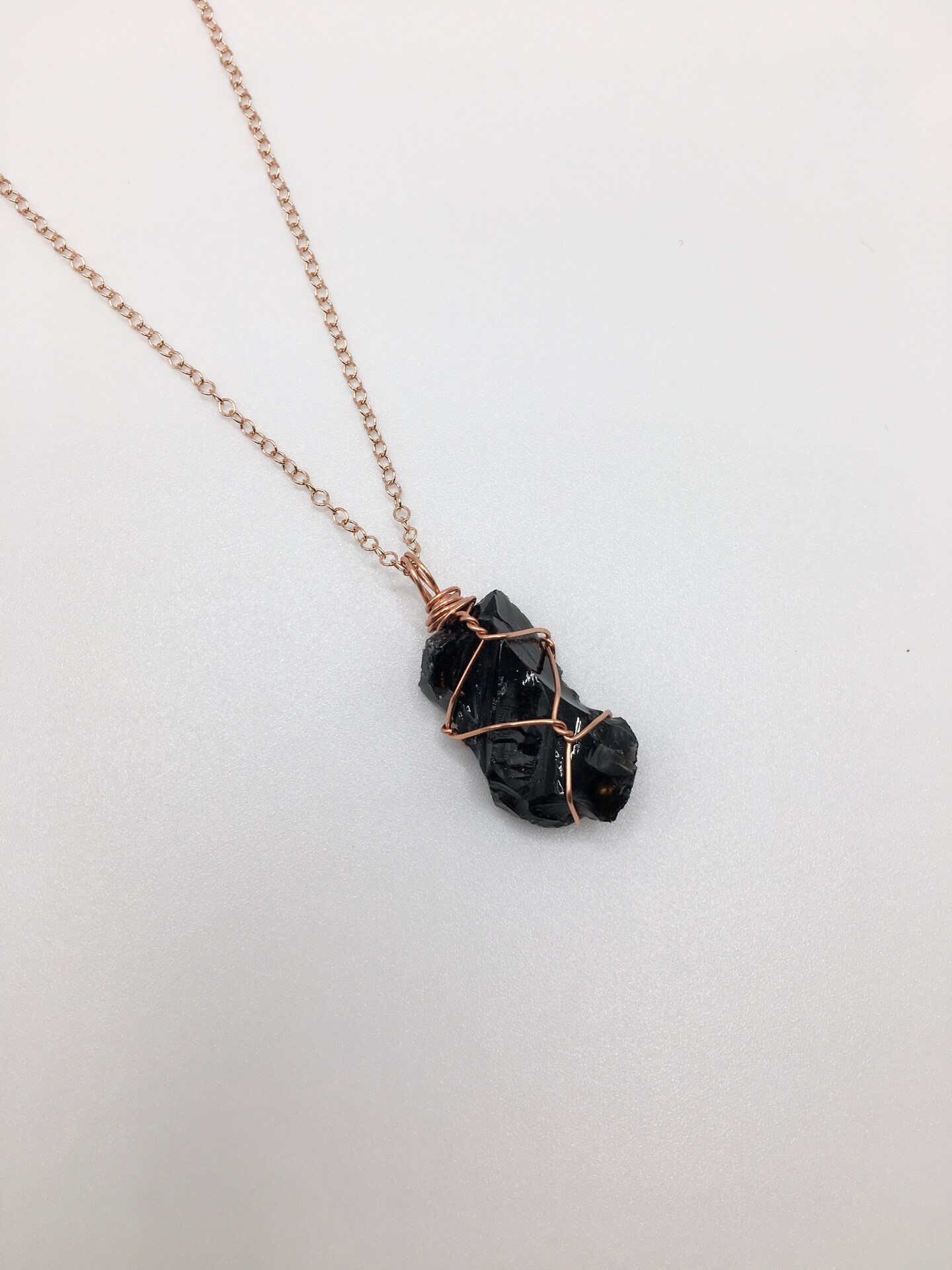 Wizock Black Obsidian & Aventurine Necklace - Wing Pendant, Adjustable 22-26 Inch, Healing Crystal Energy Stone