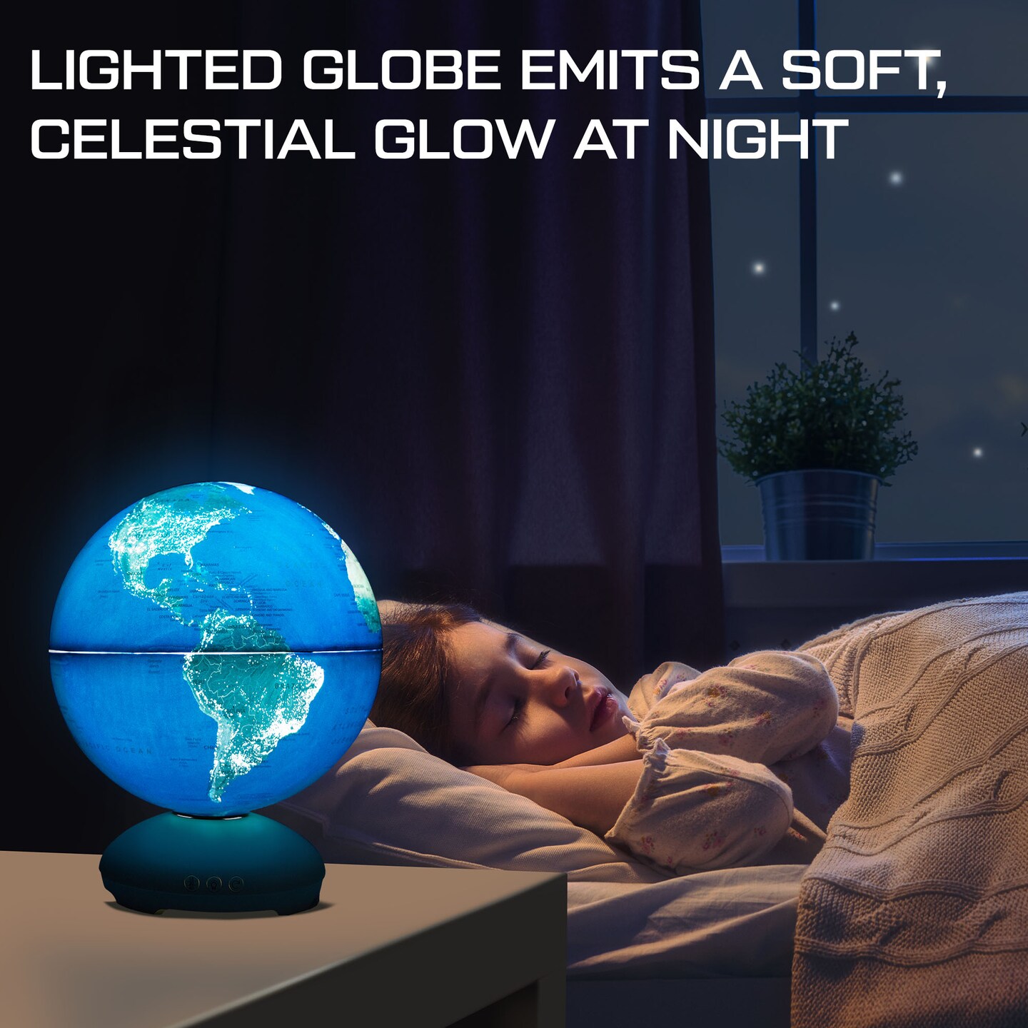 USA Toyz CityScapes Illuminated Globe for Kids Learning