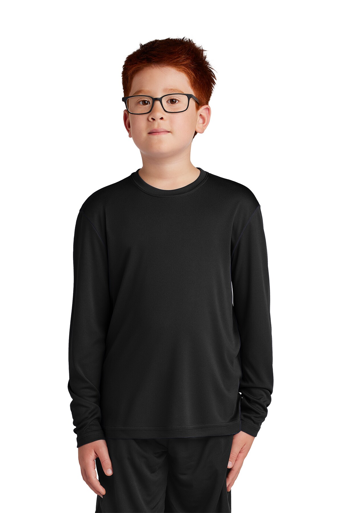 Sport-Tek&#xAE; Crew Neck Long Sleeve T-Shirt for Youth