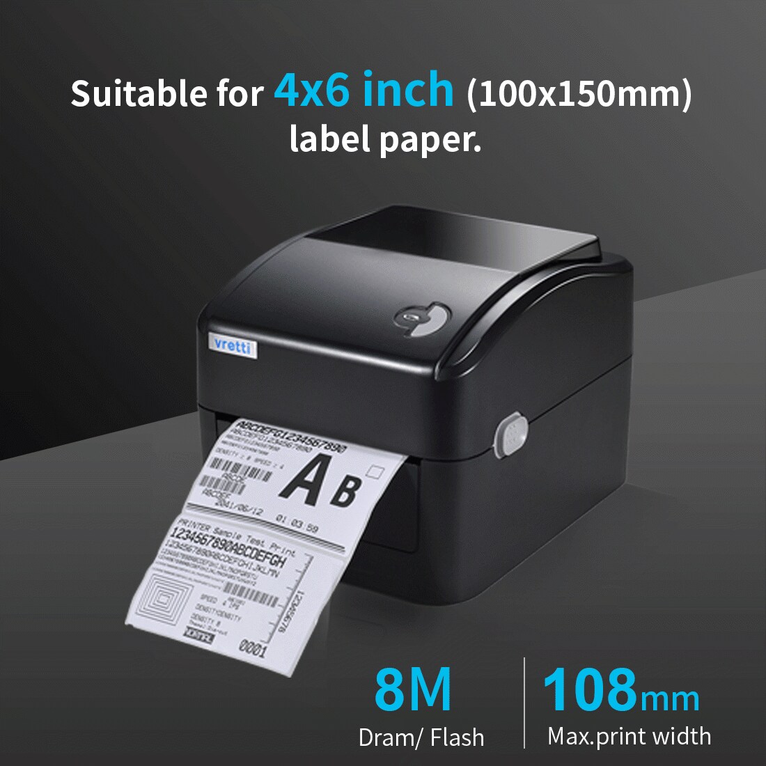 USB Direct Thermal Shipping Label Printer