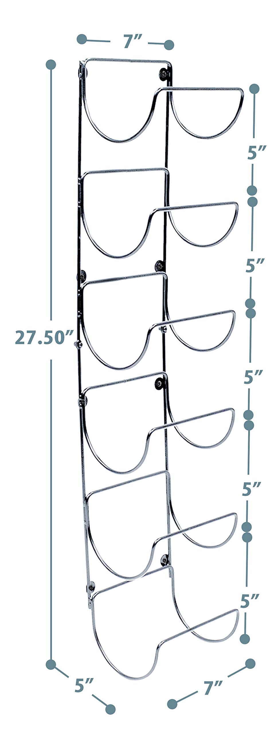 Sorbus Metal Wall Mounted Bathroom Towel Rack - Organizer for Towels, Washcloths, Hand Towels, Linens, Ideal for Bathroom, Spa, Salon