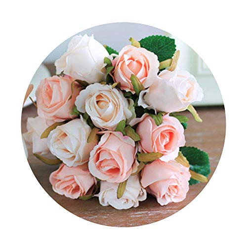 Artfen Artificial Rose Flowers Simulation Rose Wedding Bouquets Fake
