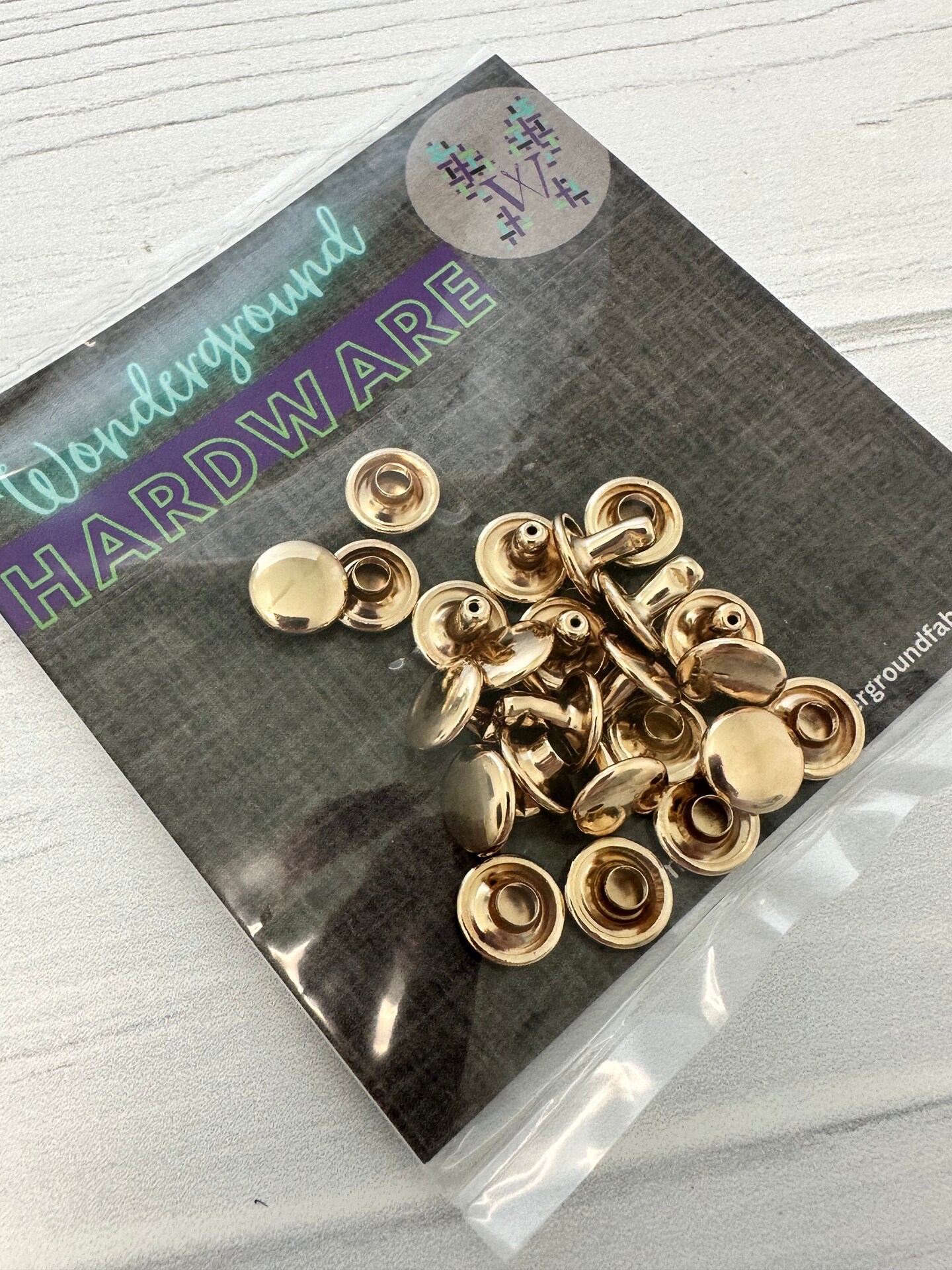 Double Cap Rivets (12 pack), Color: Gold | Michaels