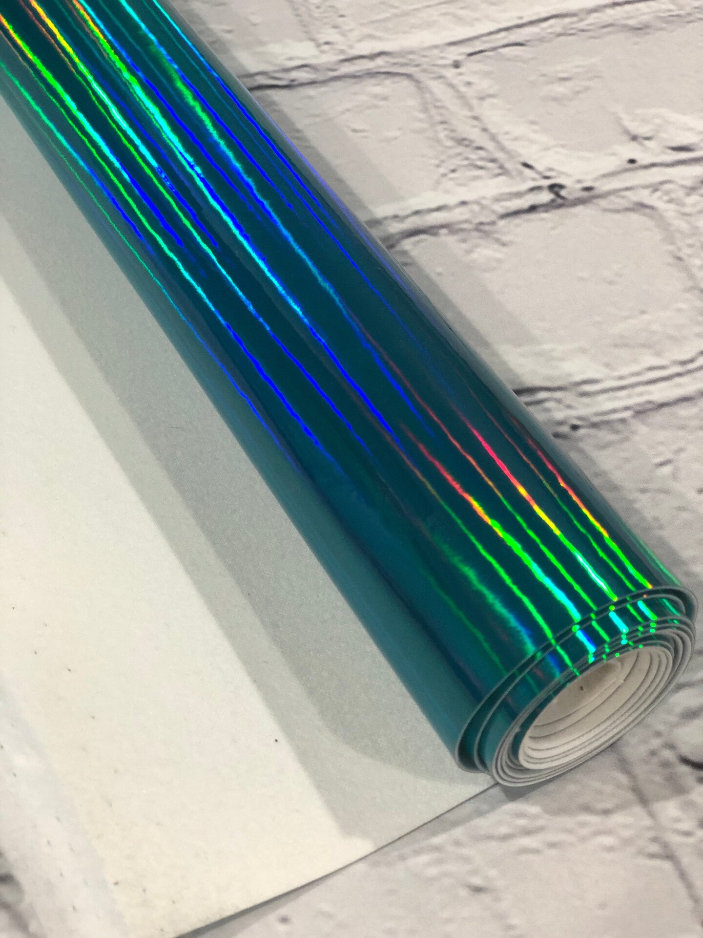 Turquoise Holographic Vinyl