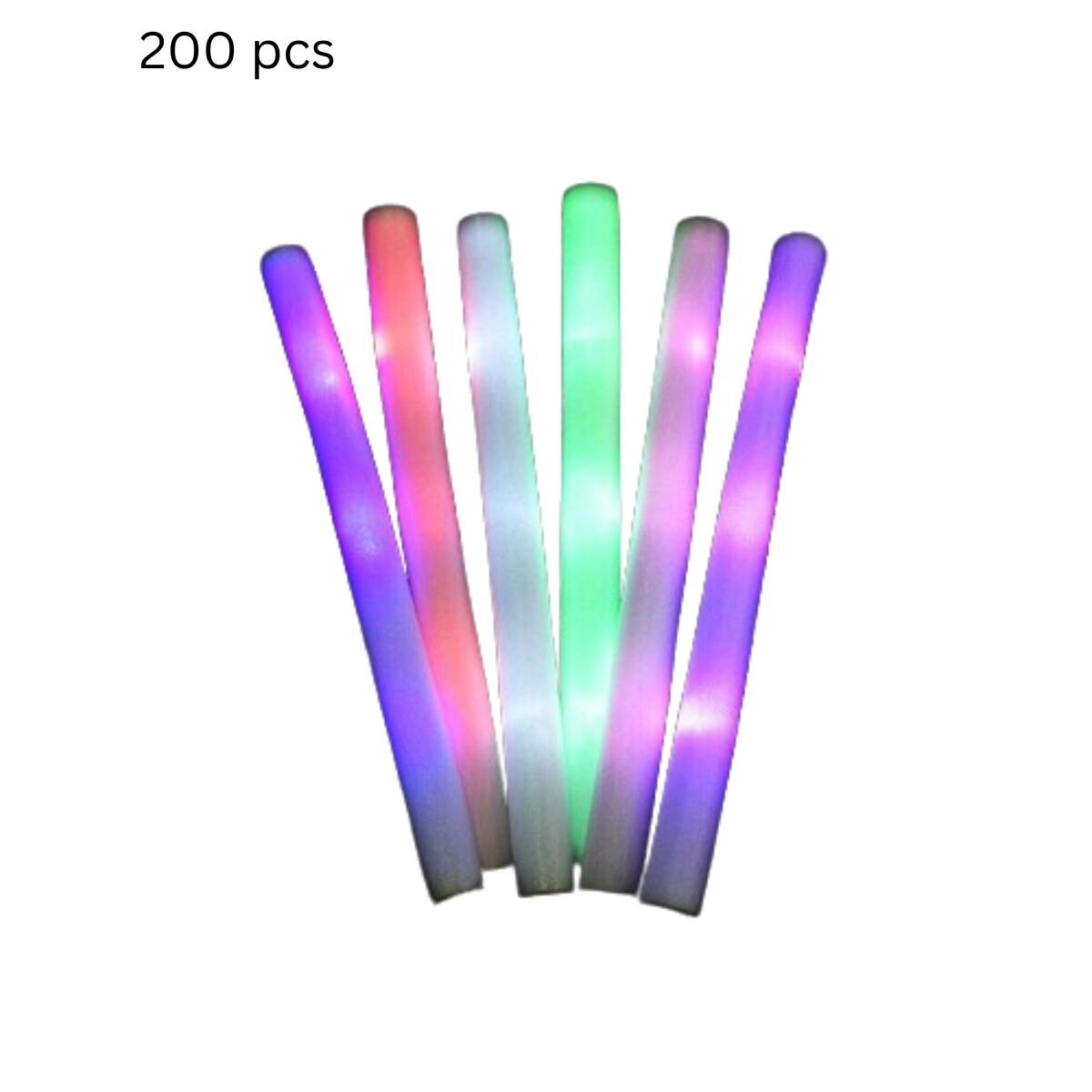 Great Choice Products 100Pcs 18.9 Led Light Up Foam Sticks