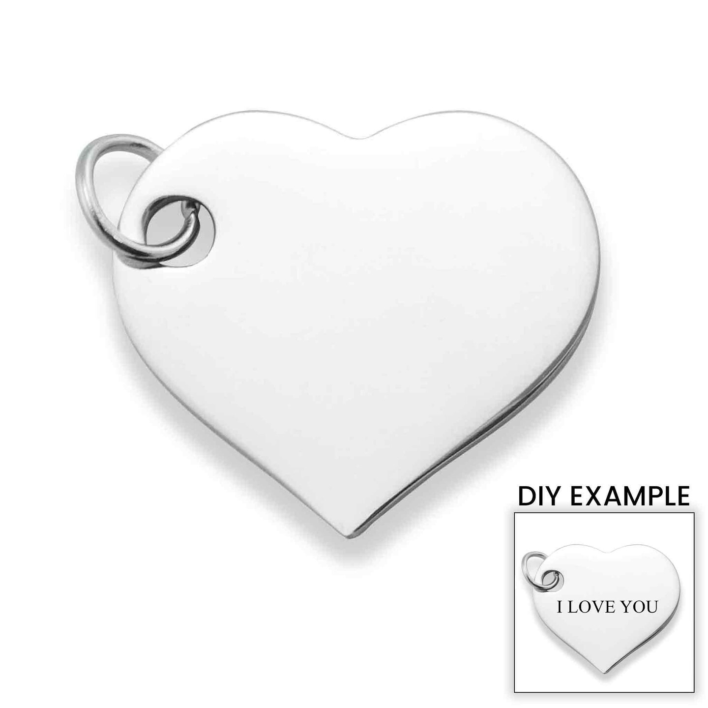 Polished Stainless Steel Heart Pendant Michaels