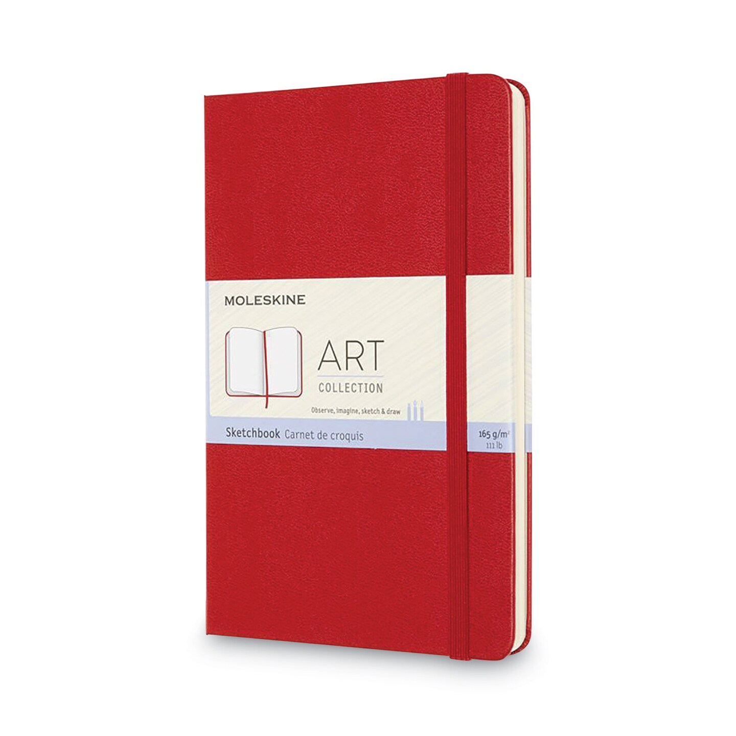 Moleskine Art Collection Sketchbook, Black Cover, 8.25 x 11.75