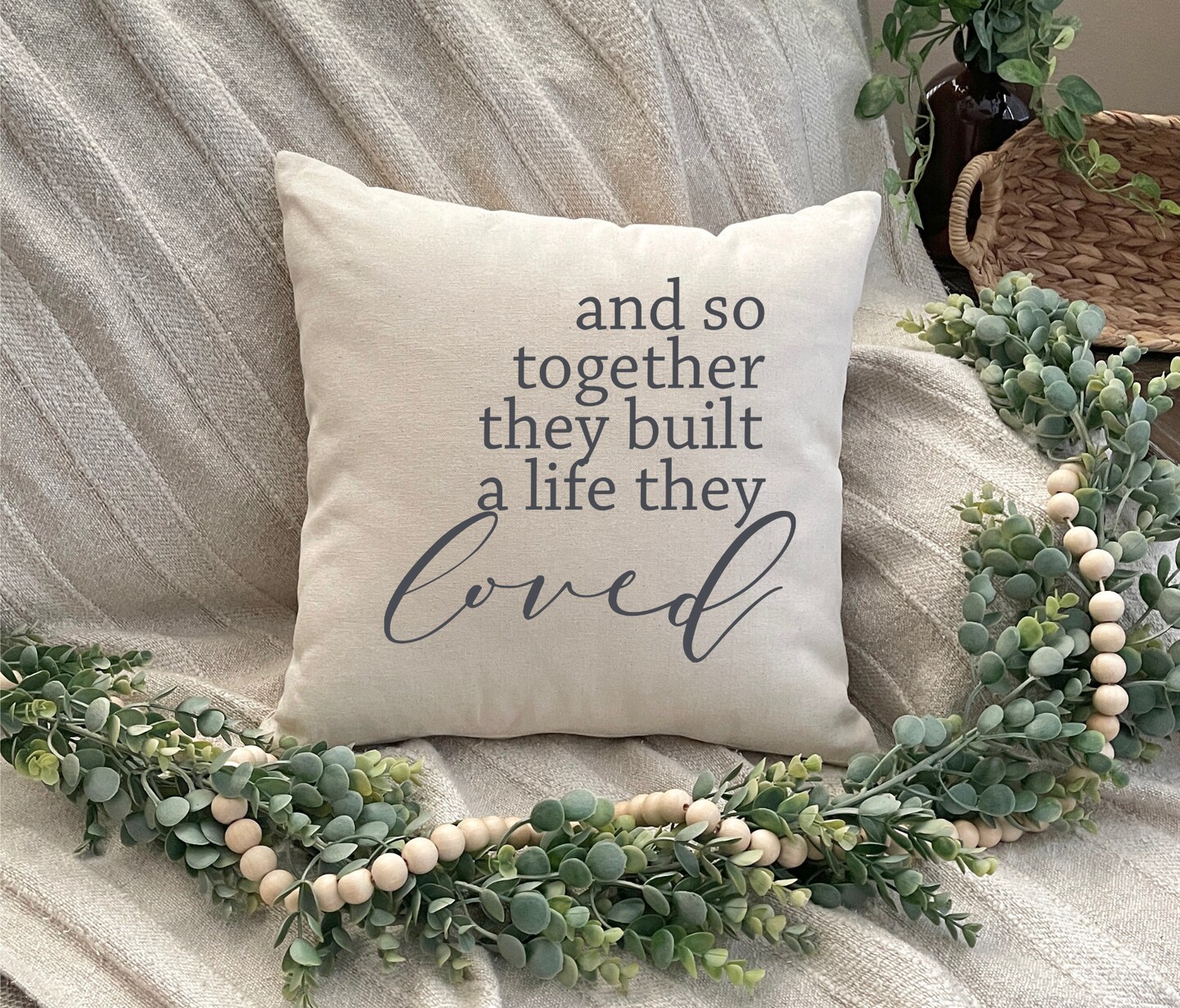 And So Together They Built A Life They Loved Pillow Cover MakerPlace by Michaels