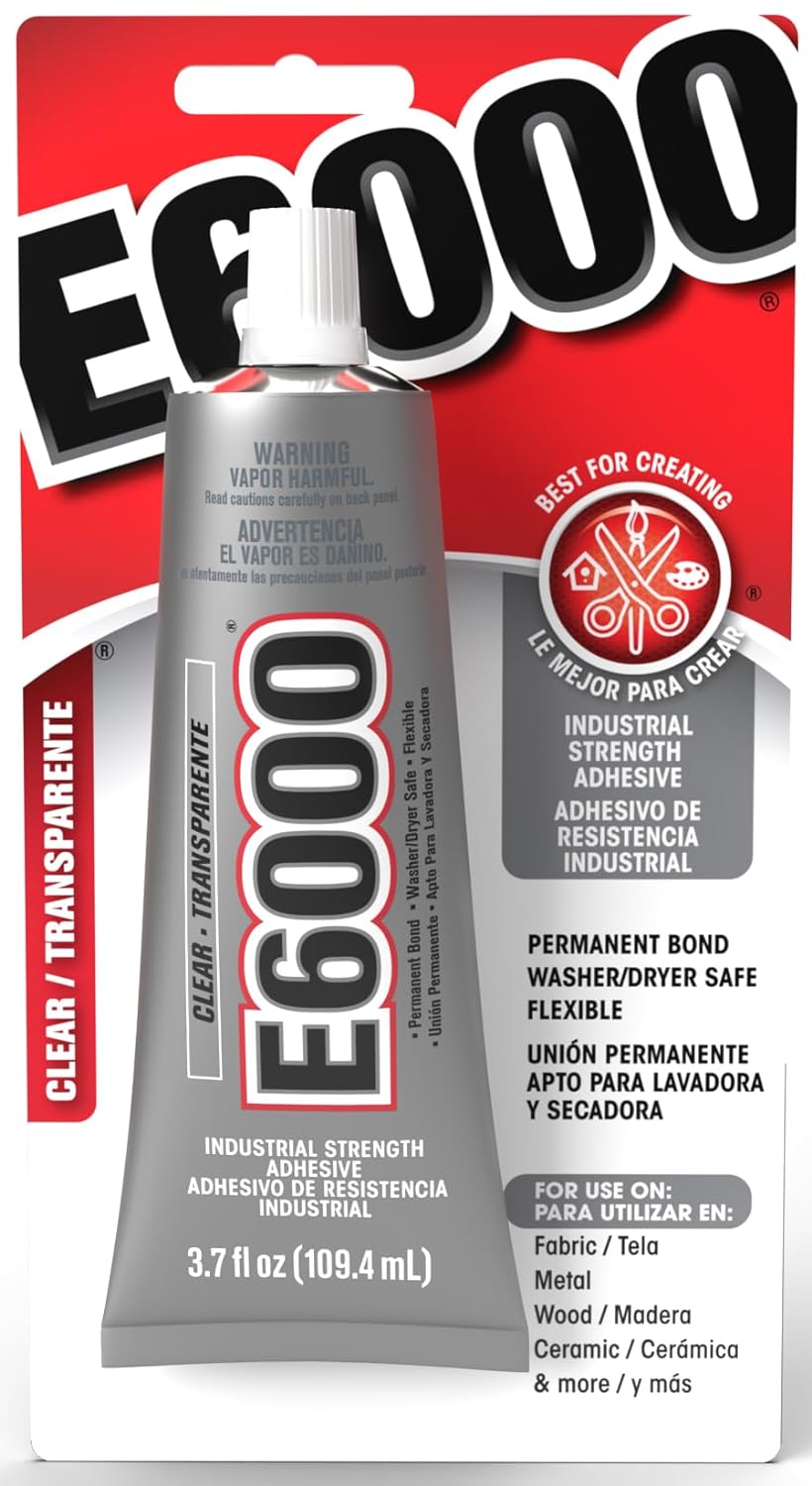 E6000 Permanent Clear Multi Purpose Adhesive, 3.7fl oz