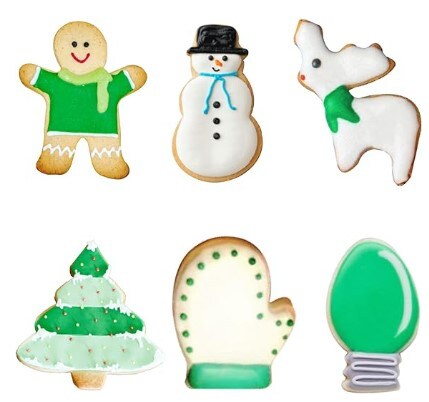 Cookie Cutters 6 PCS, Large Christmas Cookie Cutters by JOB JOL, 4''