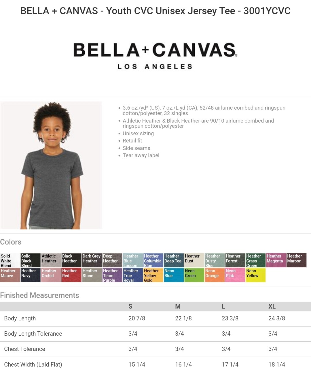 BELLA+CANVAS® Unisex Jersey T-Shirt - Blank