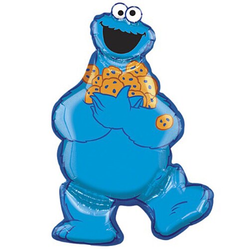 31&#x22; Cookie Monster Shape Foil Balloon