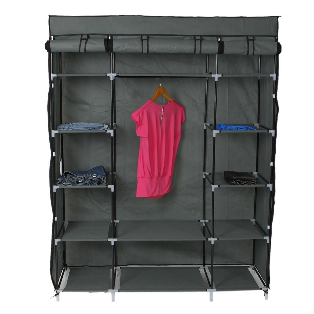 Portable Closet Wardrobe Clothes Rack Storage Organizer.