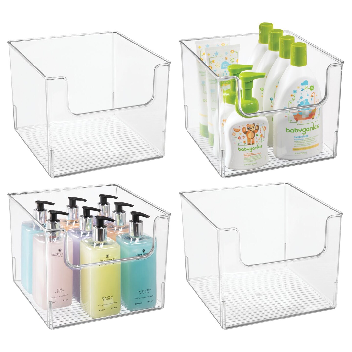mDesign Plastic Bathroom Storage Organizer Bin with Open Front Michaels