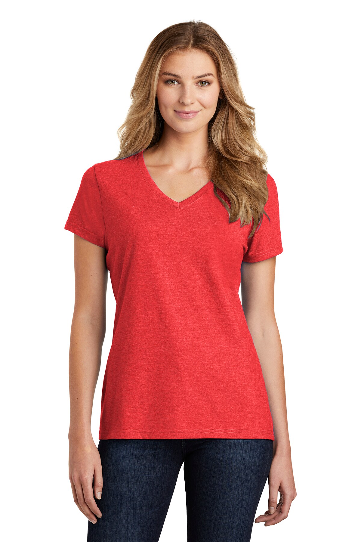 V-Neck Short Sleeve Tee For Women