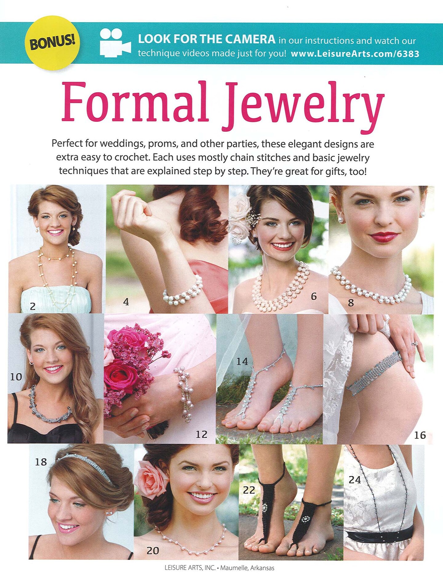 Leisure Arts Formal Jewelry Crochet Book