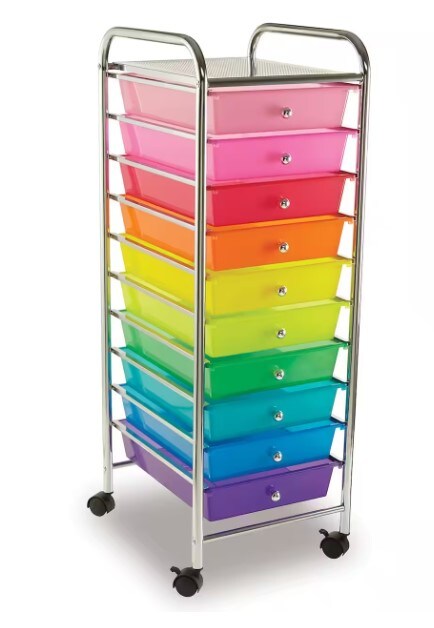Rolling Cart with 10 Drawers by