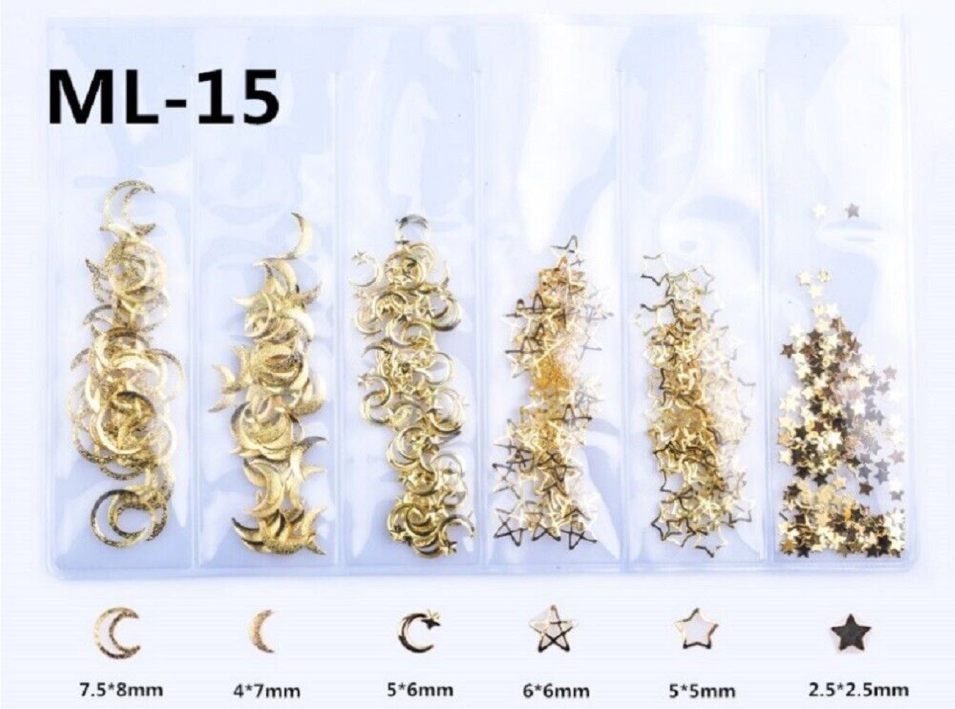 Kitcheniva 3D Ocean Rivets Gold Rhinestones Nail Art Decoration Michaels