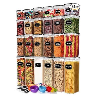 Airtight Food Storage Containers with Lids for Kitchen