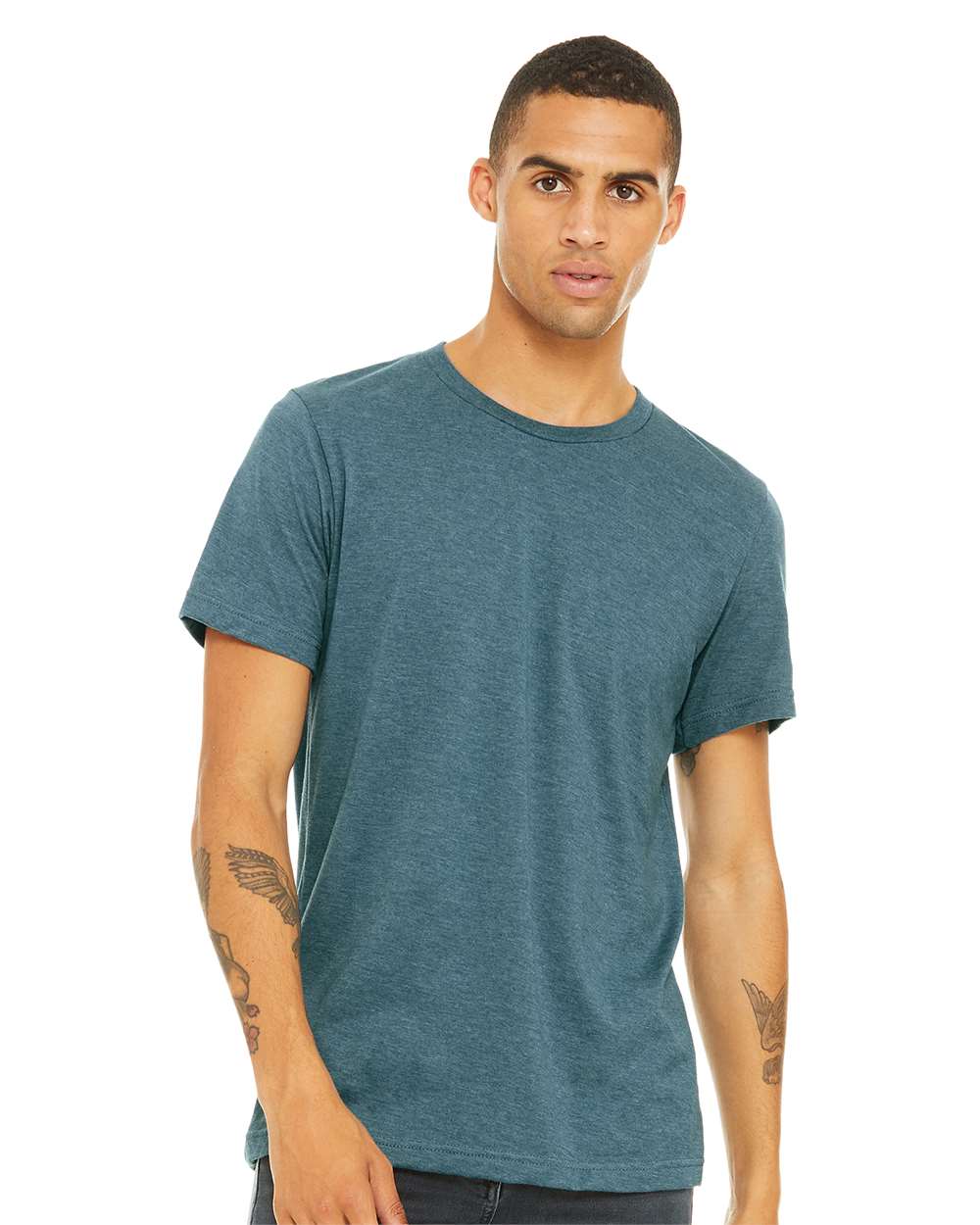 BELLA + CANVAS CVC Jersey Short Sleeve Crewneck T-Shirt for Everyday Comfort, Custom Printing & Modern Casual Wear Tee