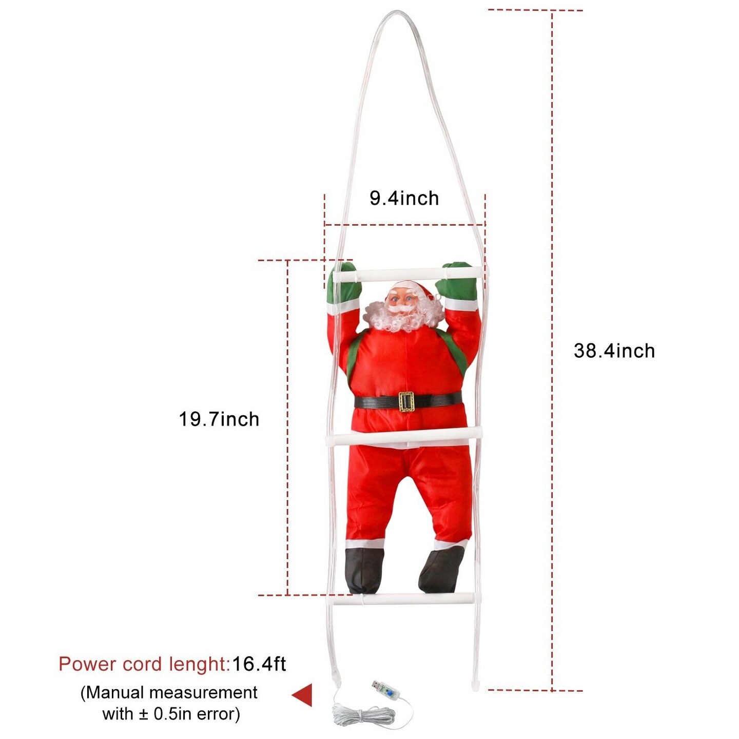 High Quality LED Santa Claus Christmas Tree Decor