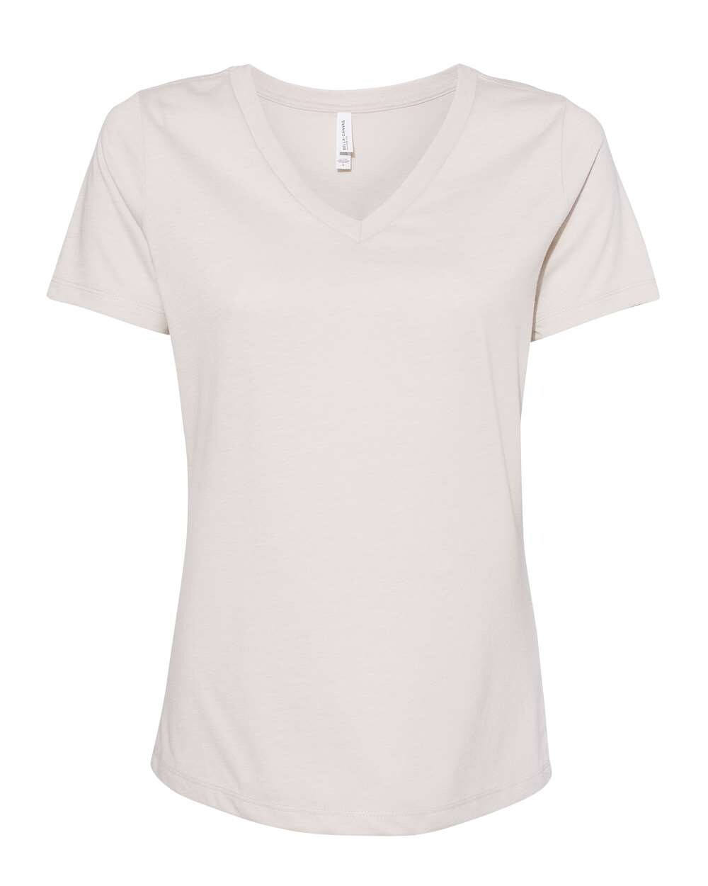 BELLA + CANVAS® Women's Relaxed Heather CVC V-Neck Short Sleeve Tee - 6405CVC