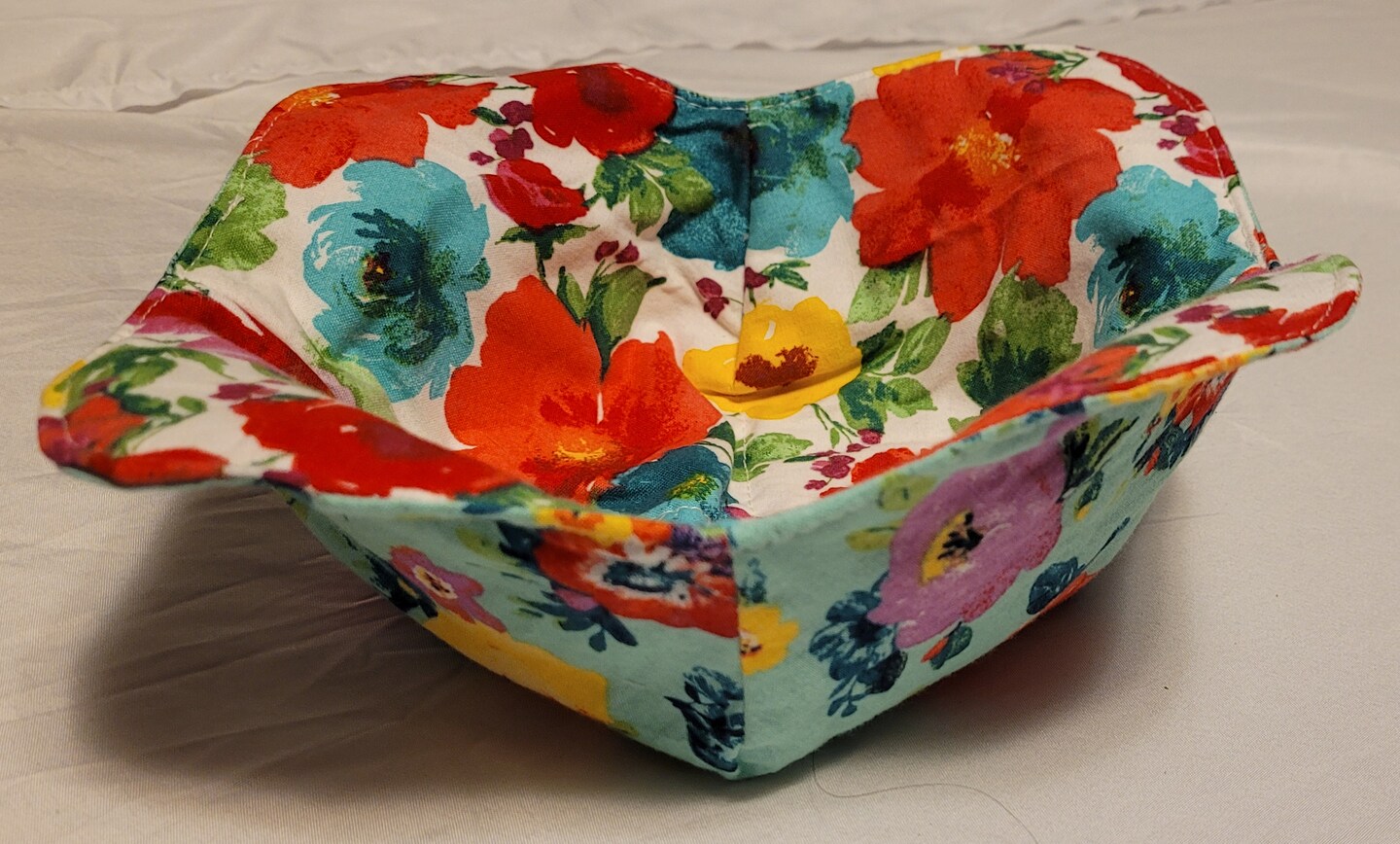 Pioneer Woman Fabric Bowl Cover, Breezy Blossom 