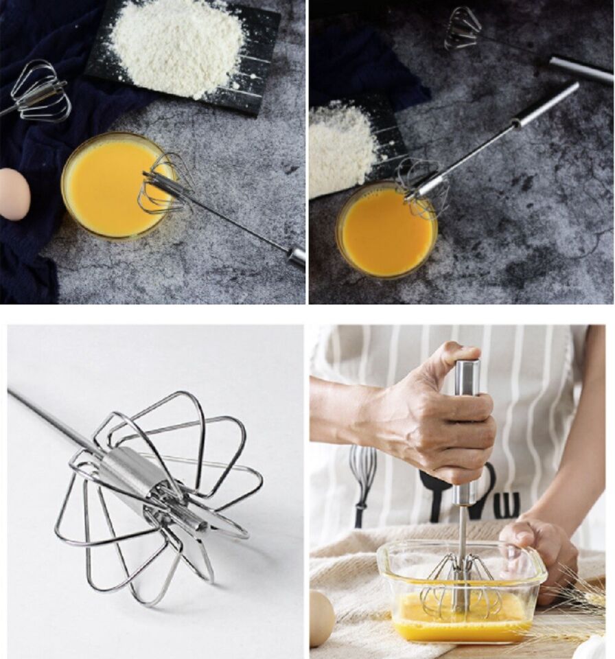 Versatile Manual Rotary Whisk Blender