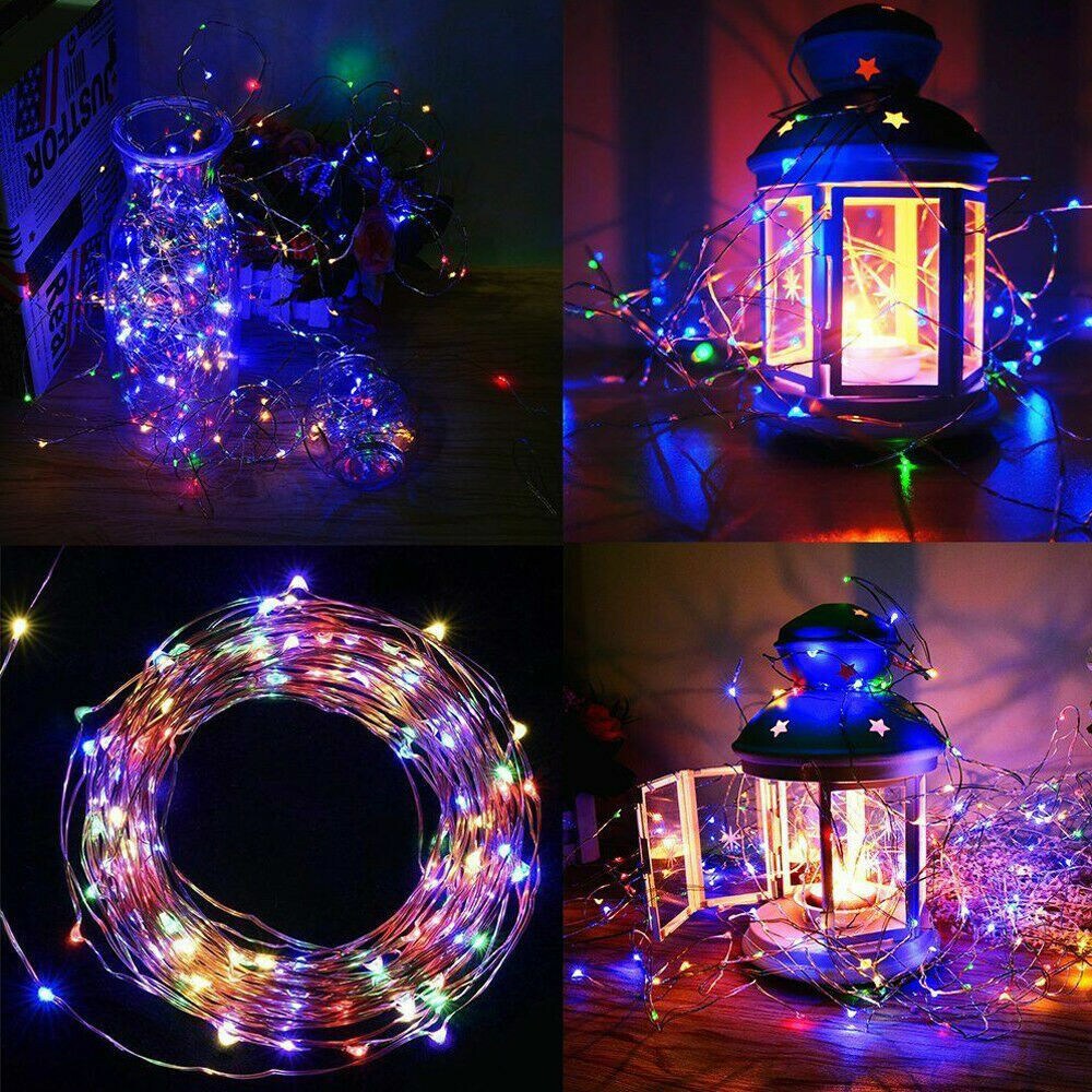 LED Solar Fairy Lights Garden Outdoor Party Christmas Lamp String Light