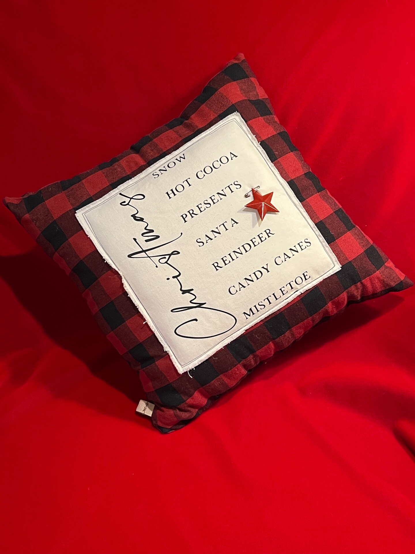 Primitive christmas clearance pillows