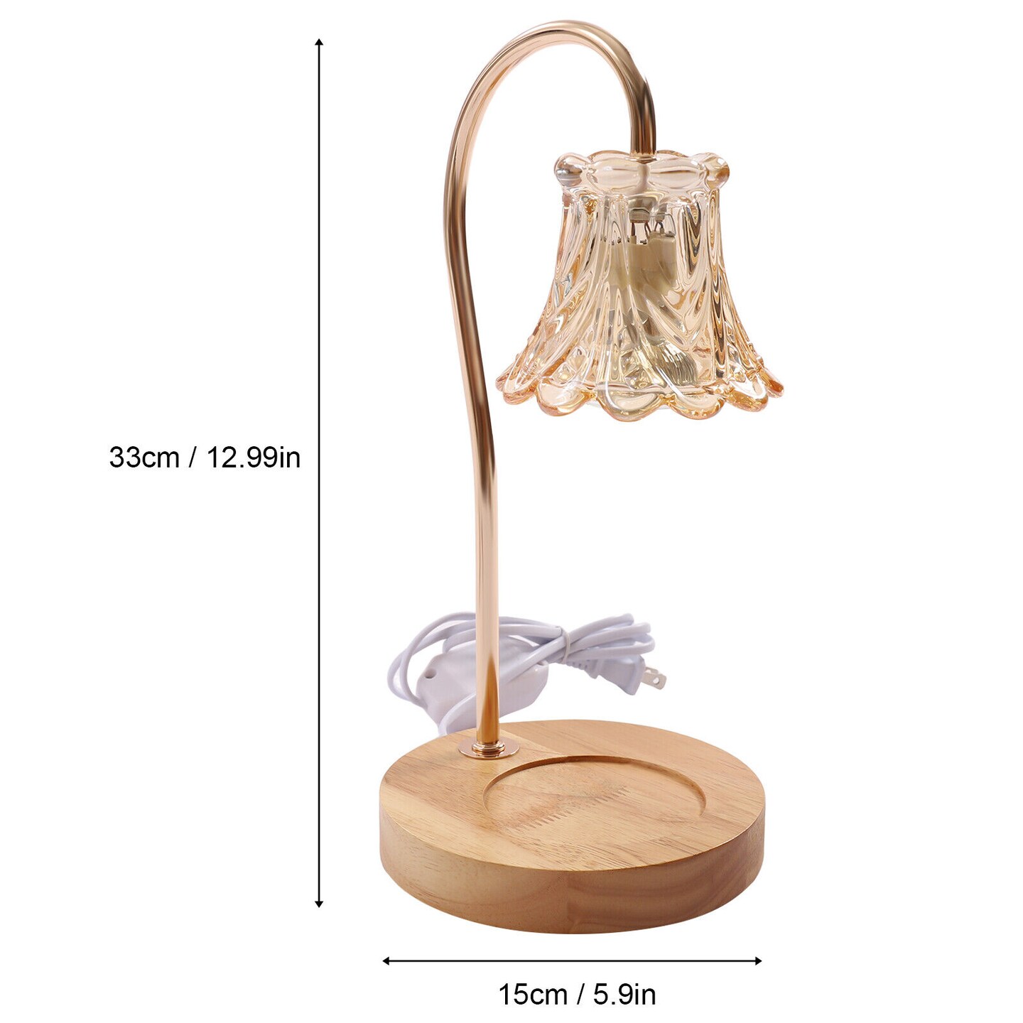 Crystals Electric Candle Lamp Tabletop