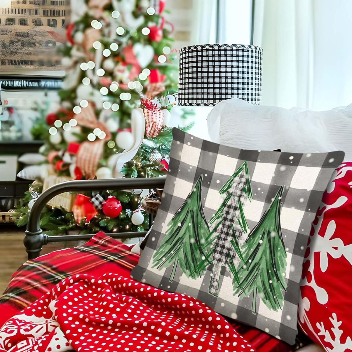 18 Inches Mushy Christmas Pillow Covers Set of 4