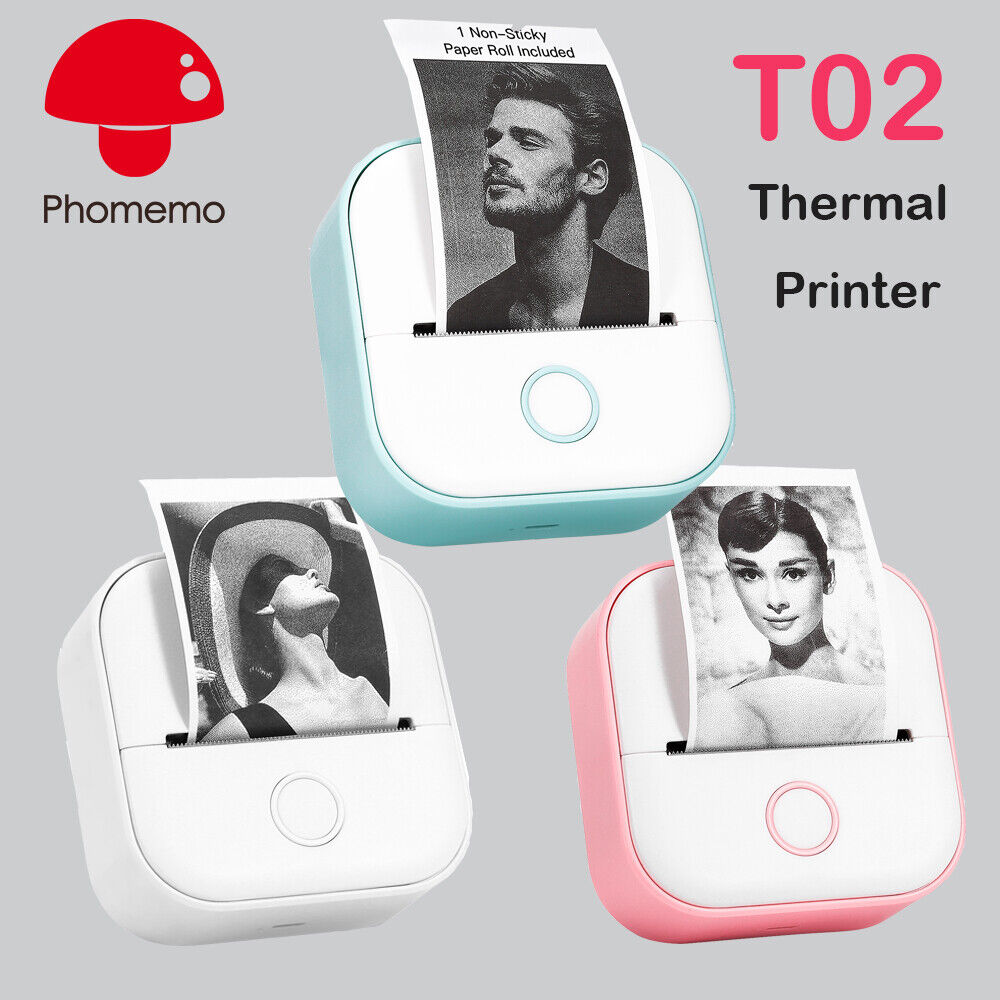 Mini Pocket Thermal Printer Wireless Bluetooth Photo.