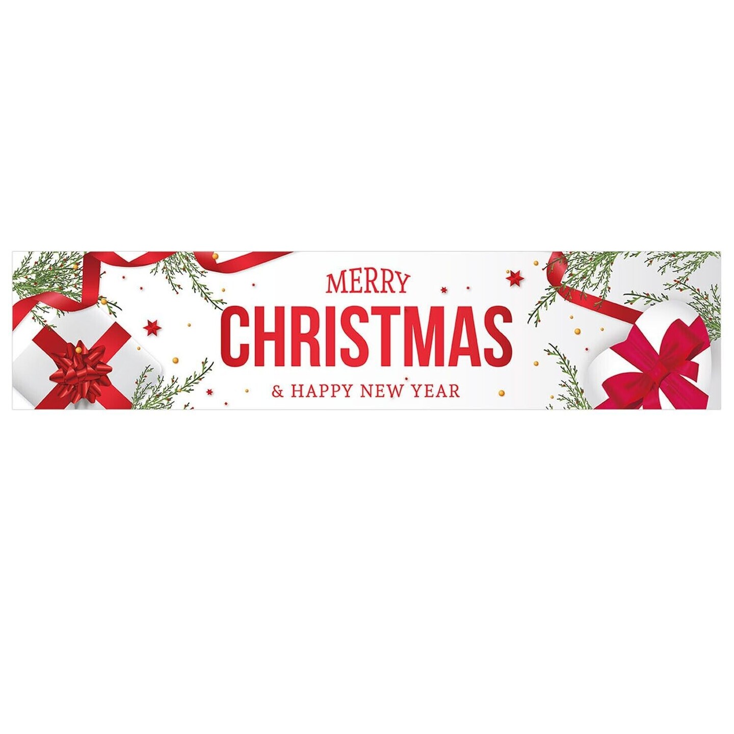 6 ft. Fabric Merry Christmas Banner Sign Decor