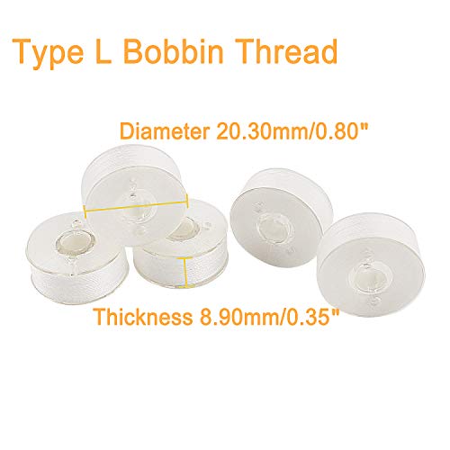 90WT Style A Class 15 Plastic Sided Prewound Bobbin Thread 144Pcs