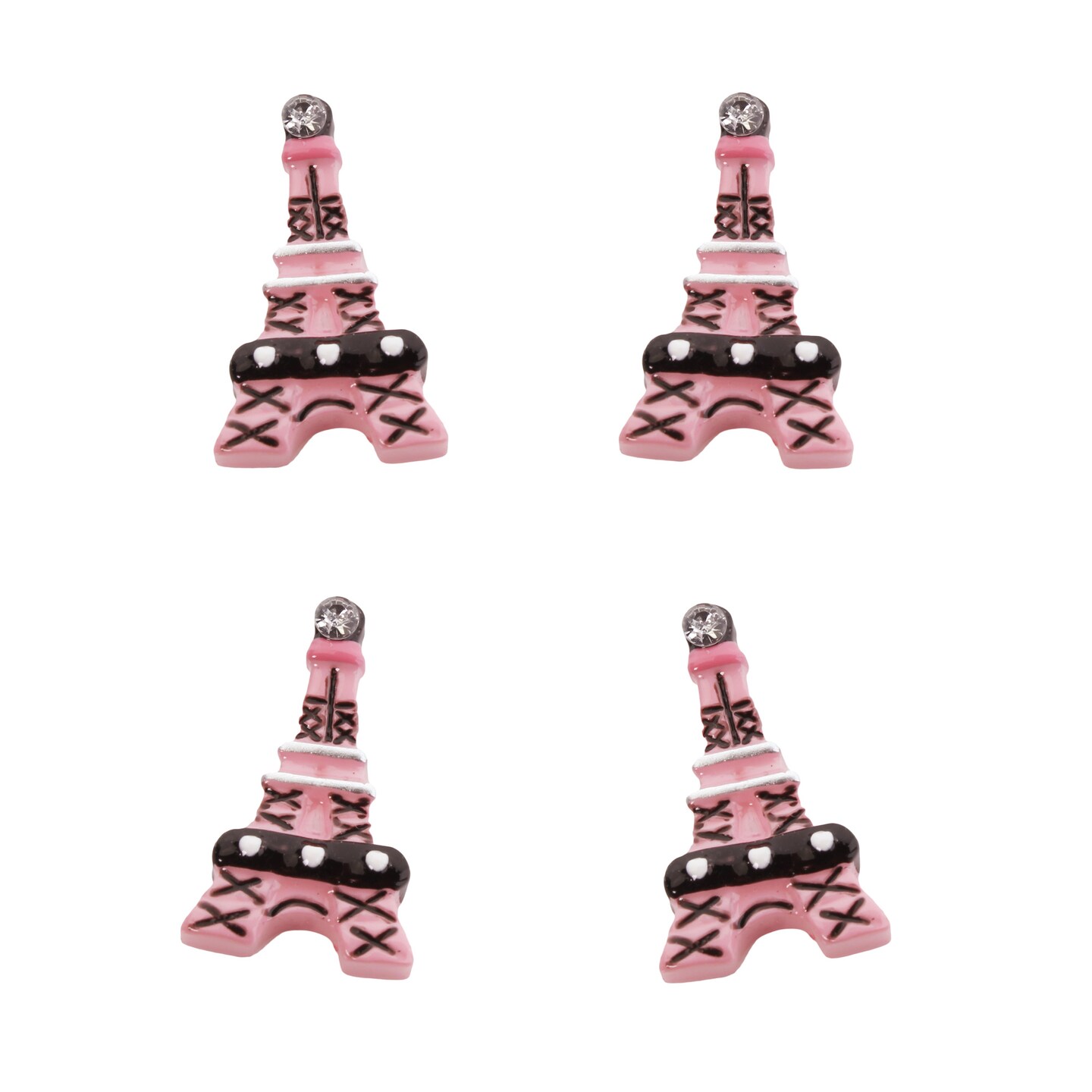 Paris Eiffel Tower Flatback Craft Embellishments (4 pcs) Michaels