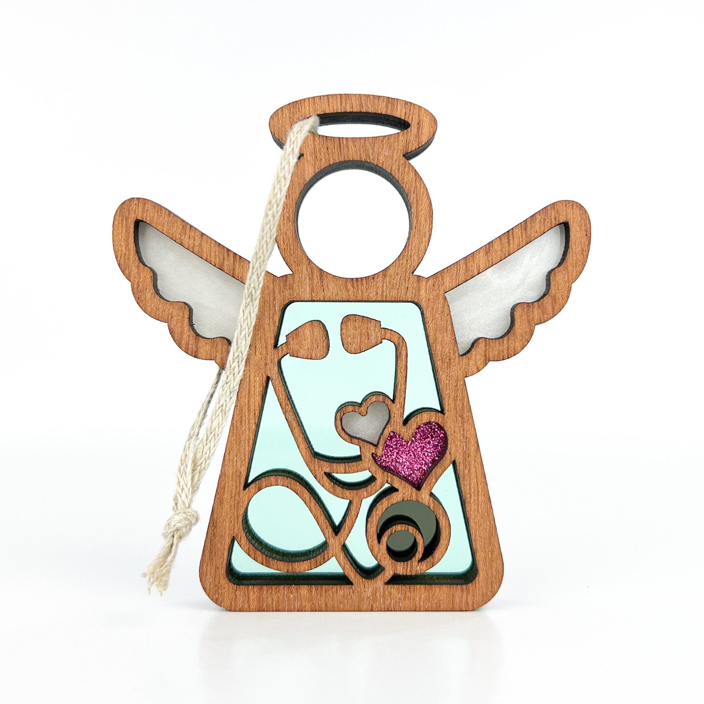 3.5&#x22; (H) Nurse Ornament - Handcrafted in Texas - Mother&#x27;s Angels&#xAE; Figurine - Mother&#x27;s Day Gifts
