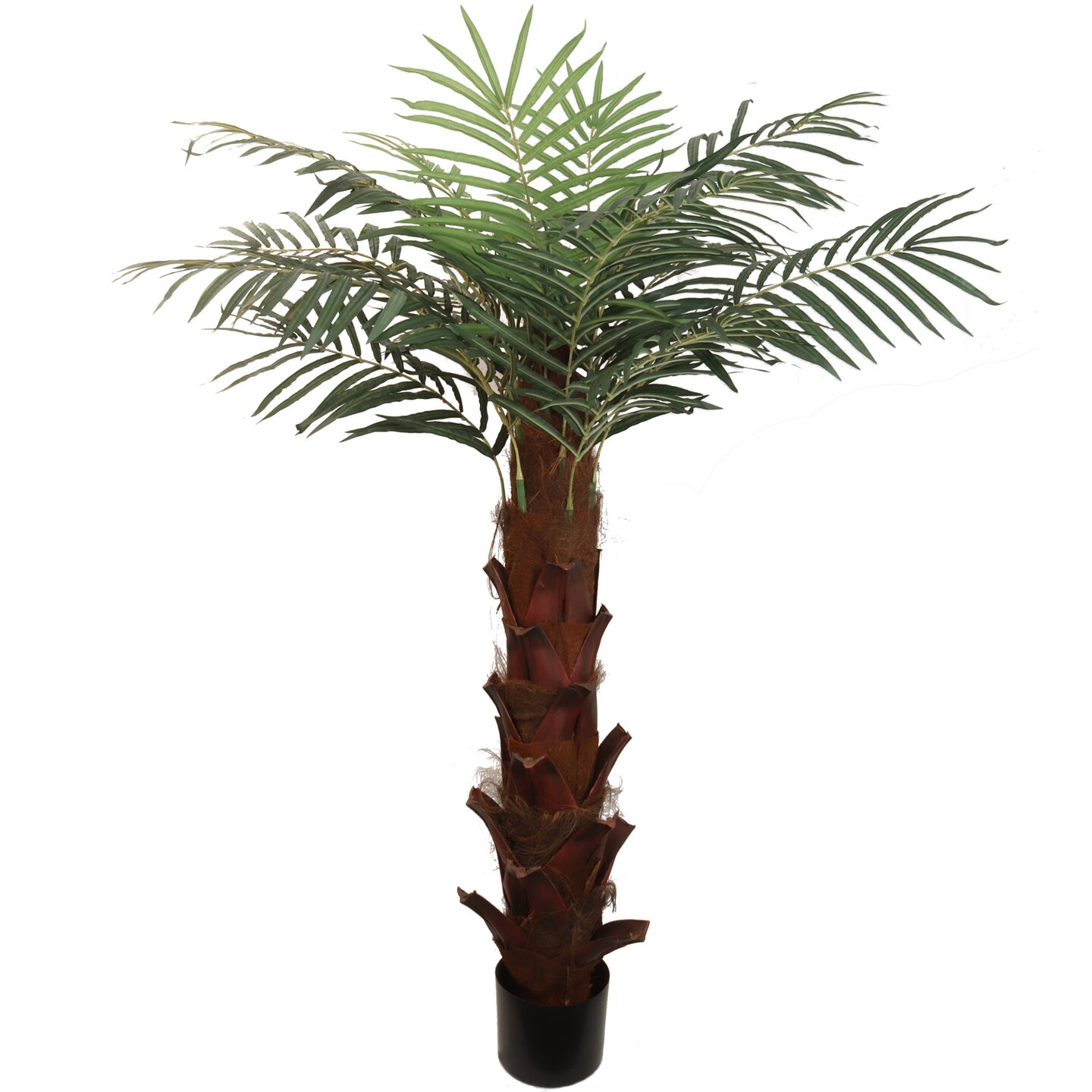 2-Pack: 6ft Areca Palm Tree in Black Pot with Silk Leaves by Floral Home&#xAE;